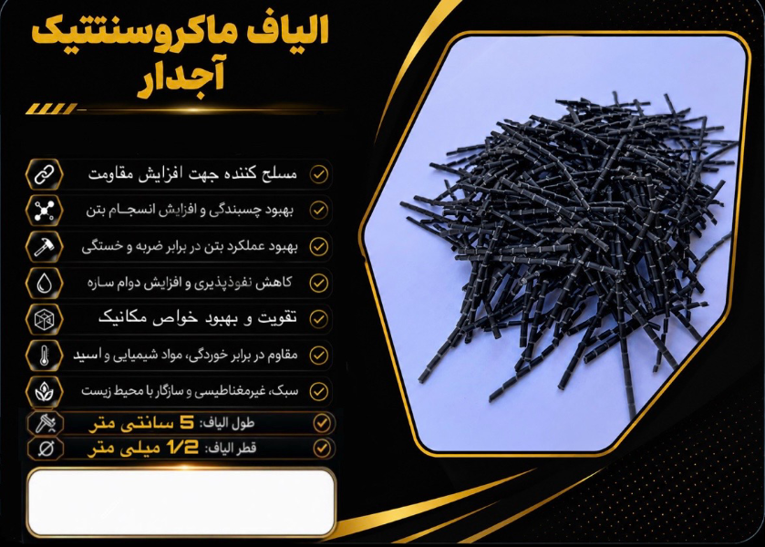 الیاف ماکروسنتتیک آجدار