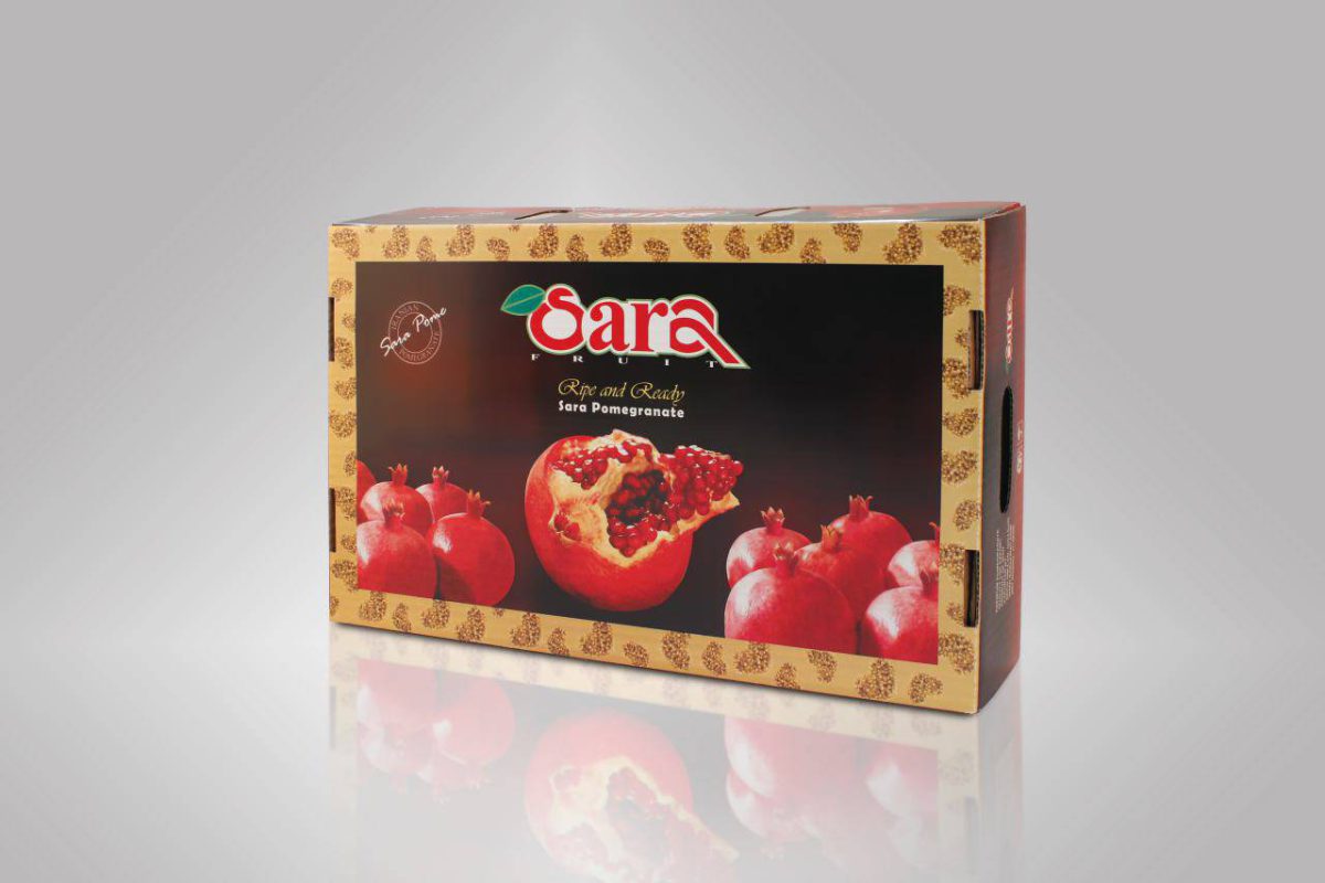نمونه جعبه بسته بندی میوه
