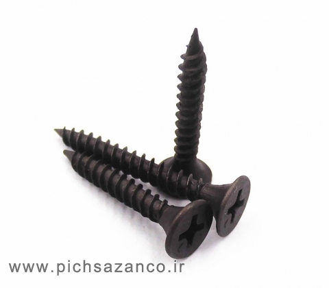 پیچ MDF ام دی اف فولادی سیاه 20X5