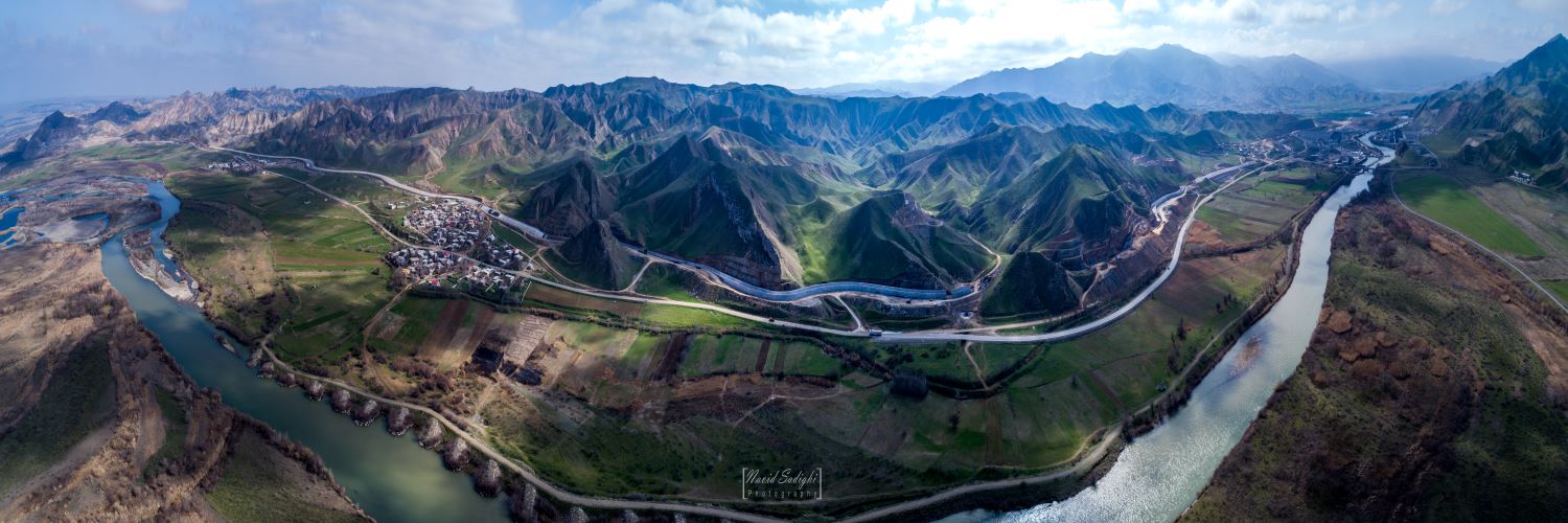 نمای مخزن سد قیزقلعه سی