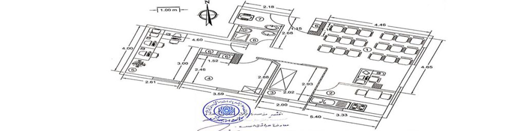 طراحی و ارائه نقشه پارتیشن سربی و اتاق های CBCT ، PA و OPG جهت اخذ مجوزها از بهداشت و درمان